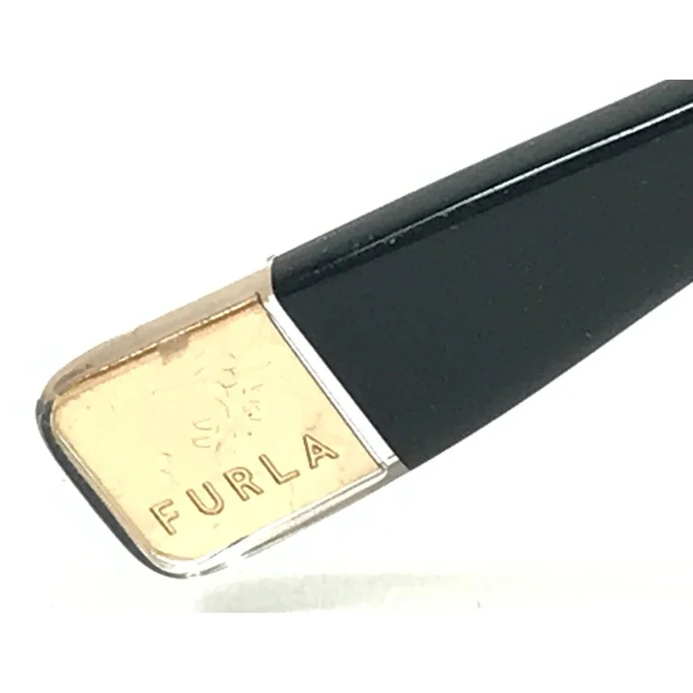 Furla Eyeglasses Frames VFU672 COL.0700 Black Clear Cat Eye Full Rim 51-19-135